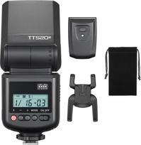 Godox TT520III belaidė fotoaparato blykstė GN33 8 galios lygiai S1/S2 režimai su 433MHz imtuvu, vieno kontakto karšto batelio jungtis, suderinama su Canon Sony Nikon Fujifilm Olympus
