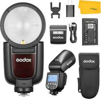 GODOX V1 Pro N V1Pro N apvalus fotoaparato blykstės įrenginys, suderinamas su Nikon, 2.4G belaidis TTL Speedlight stroboskopas, HSS 1/8000 s, 2980 mAh ličio jonų baterija
