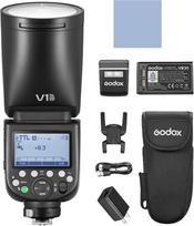 GODOX V1PRO C 2.4G belaidė Speedlite fotoaparato blykstė E-TTL II automatinė blykstė su M/TTL blykstės režimu 1/8000s HSS su maitinimo šaltinio jungtimi ir nuimama papildoma blykste + 24 vnt. blykstės gelių, skirtų "Canon EOS" fotoaparatams