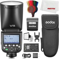 Godox V1PRO-N V1N Pro V1 Pro N TTL apvali fotoaparato blykstė Nikon, 76 Ws HSS 1/8000 s, integruota ličio baterija, LED modeliavimo lempa, naujoviška išorinė blykstė SU-1