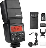 Godox v350s Kompaktiško dydžio 2.4G belaidė Speedlite Master/Slave fotoaparato blykstė TTL 1/8000s HSS Integruota 2000mAh ličio jonų baterija, skirta Sony A77II/a7rii/A7R/A58/A99/ilce6000l/A77II/RX10/A9
