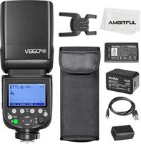 Godox V860III-N TTL 2.4G GN60 HSS fotoaparato blykstė su 10 greičių reguliuojama modeliavimo šviesa, vieno mygtuko TTL jungiklis + 2600 mA, itin greitai atsinaujinanti ličio baterija Speedlite, skirta Nikon (Godox V860III-N)