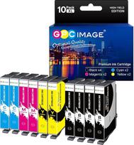 GPC IMAGE spausdintuvo kasetės, suderinamos su Epson 604, skirtos Epson XP 3200 spausdintuvo kasetėms XP 4200 XP 2205 XP 3205 XP 4205 XP 2200 Workforce WF 2930 WF 2935 WF 2910 WF 2950, 10 vnt.