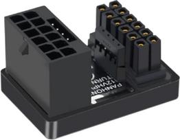 Grafinės plokštės GPU maitinimo adapteris 180 laipsnių U posūkio jungtis 12+16P į 16P stalinio kompiuterio šasi kortelės kabelis PH316 GPU PCIe5.0 16Pin į 16P U-Turn