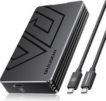GRAUGEAR išorinis SSD korpusas NVMe SSD M.2 [USB 4 Thunderbolt 4] 40Gb/s išorinis kietasis diskas SSD Įrengimas be įrankių I NVMe M.2 SSD I USB adapteris M2 SSD I SSD I SSD I SSD kietasis diskas I Be ventiliatoriaus I