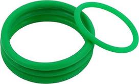 Grüner Polyurethan Rundriemen, 5mm Stärke 500mm Umfang, O-Ring Antriebsriemen für kleine Maschinen und Geräte - 5 Stück