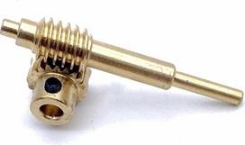 GuidNaurys Messing-Schneckengetriebe-Set 1:20 1:30 1:40 1:50 1:60 Untersetzungsverhältnis 0,5 Modul Turbinengetriebe Ritzel Eingriffswinkel(60T 5MM BORE)