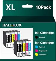 HALLOLUX 603XL rašalo kasetės, suderinamos su "Epson 603 XL 603XL", skirtos "Expression Home XP-2100 XP-2105 XP-3100 XP-3105 XP-2155 XP-4100 XP-4150 XP-4155 WF-2810 WF-2830 WF-2840 WF-2850 (10 vnt.)
