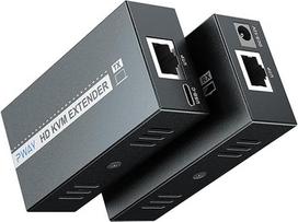 HDMI KVM USB ilgintuvas 164ft/50M KVM per Ethernet ilgintuvas, vieno kanalo Cat5/6/7/8 RJ45 UTP, palaiko HD 1080P, USB, Loop Out ir POC, skirtas HDTV, Sky, Xbox