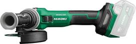HIKOKI akumuliatorinis kampinis šlifuoklis G1813DVE, šlifavimo diskų skersmuo: 125 mm (18 V, tuščiosios eigos sukimosi dažnis: 3200-8000 min-1/su (AT režimas), pavaros velenas: M14, bešepetėlinis, be akumuliatoriaus, įkroviklio ir transportavimo dėklo)