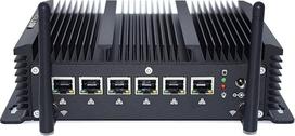 HISTTON Firewall kompiuteris be ventiliatoriaus, ugniasienės įranga, OPNsense, VPN, tinklo apsaugos įrenginys, maršrutizatorius, Core i5-8265U, 8GB DDR4, 256GB SSD, AES-NI, 6 x 2.5GbE I225-V/1GbE I210 LAN, HD, automatinis įjungimas