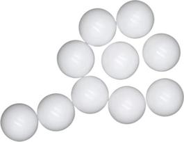 HKVTVCYPYA 10 mm Delrin Polyoxymethylen POM/Celcon Vollkunststoffkugeln for Kugelhähne und Lager(50pcs)