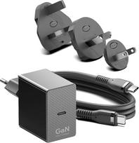 HKY GaN greitasis įkroviklis 65 W įkrovimo kabelis, skirtas "Soundboks" garsiakalbio baterijai "SoundBoks Go" belaidis "Bluetooth" 4 kartos 4 Gen4, INGA USB garsiakalbis, "Anker SoundCore 2