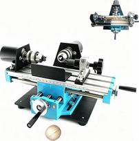 Hochgeschwindwindigkeits-Mini-Metallfräsmaschine, 7000 U/min, 7-Stufen-Desktop-Holzperlendrehmaschine, Professionelle DIY-Bastelausrüstung Für Die Präzisionsteilebearbeitung Und Kreative Schmuckprojekte