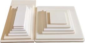 Hochreine 99% Aluminiumoxid-Keramikplatten - Doppelseitig glättende Korund-Tiegelplattenabdeckung 1 Stück(90x60x5mm)