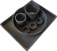 Hochtemperaturbeständiger Siliziumkarbid-Tiegel - drucklos gesinterter SiC-Tiegel for wissenschaftliche Forschung, 1 Stück(Rectangle 107x47x24mm/65ml)
