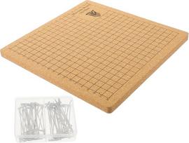 Hohopeti 1 rinkinys Pintos tvirtinimo plokštės kamštinė lenta Austinės apyrankės Macrame darbo lenta Latch Cord lenta Nėrimo kabliukas Macrame Pin lenta Kamštinė nėrimo bloko lenta