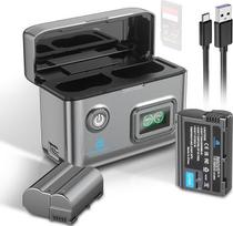 Homesuit EN-EL15c EN-EL15a EN-EL15 2500mAh baterijos ir LCD įkroviklio rinkinys, skirtas Nikon ZF Z5 Z6 Z6II Z6III Z7 Z8 D7500 D7000 D7100 D7200 D500 D600 D610 D7500 D780 D800 D810 D800E D810A D850 fotoaparatams (2 vnt.)