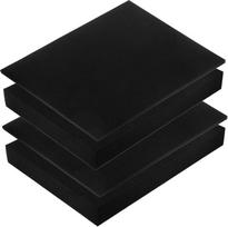 HOMSFOU Pakuotė iš 4 rankomis plėšomų kempinės pamušalo amatų putų įdėklų Minkštos putos Putų minkštinimas Kvadratinis putų blokas Pick Pad Amatų putų blokas Stalčių putos