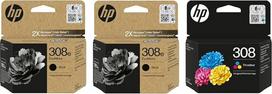 HP 2 x juoda 308e rašalo kasetė Envy 6122e 6532e 6520e 6132e 6530e 6120e 6110e 6558e 6110e 6130e daugiafunkcinis spausdintuvas