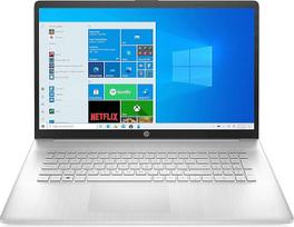 HP nešiojamasis kompiuteris | 17,3 colių HD+ ekranas | AMD Ryzen 5-5500U | 8GB DDR4 RAM | 512GB SSD | AMD grafika | Windows 11 Home | QWERTZ klaviatūra | Sidabrinė