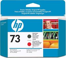 HP originali 73 matinės juodos ir chromatinės raudonos spalvų spausdinimo galvutė