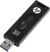 HP x911w USB SSD 3.2 atmintinė 512GB, 410MB/s skaitymo sparta, 300MB/s rašymo sparta, "Push and Pull" dizainas