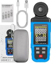 Hyuduo Digitales Lichtmessgerät, LCD-Bildschirm-Lux-Messung, Tragbares Beleuchtungsstärkemessgerät für Schule, Fabrik, Zuhause, Fotografie (SK-8301A)