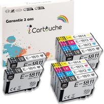 icartouche 10 suderinamų Tintenpatronen für Epson 18XL Expression Home XP-102 XP-205 XP-212 XP-215 XP-225 XP-302 XP-305 XP-312 XP-315 XP-322 XP-325 XP-405 XP-412 XP-415 XP-422 XP-425 XP-405 XP-412 XP-415 XP-422 XP-425