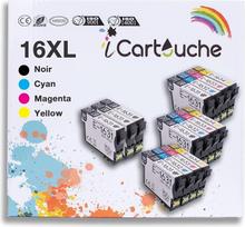 icartouche suderinama Epson 16XL T1636 rašalo kasetė, skirta Epson Workforce WF2010W WF2510WF WF2520NF WF2530WF WF2540WF WF2630WF WF2650DWF WF2660DWF WF2750DWF WF2760DWF (6BK 3C 3M 3Y)