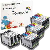 icartouche suderinama rašalo kasetė su Epson T0715 Stylus D120 DX4050 DX4450 DX5050 DX6050 DX7400 Office BX300F BX600FW SX100 SX110 SX200 SX210 SX400 SX415 SX510W SX6000FFW SX610FW (6BK 3C 3M 3Y)