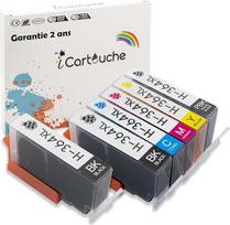 icartouche Suderinamos rašalo kasetės, skirtos HP 364XL Deskjet D5400 D5460 Officejet 7515 Photosmart 7510 7520 B8550 B410 C310 C410 C5300 C5370 C5380 C6300 D6350 5 400 D7500 D7560 (2BK 1C 1M 1Y 1PBK)