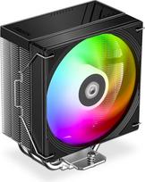 ID-COOLING FROZN A410 SE ARGB CPU aušintuvas staliniams ir nešiojamiesiems kompiuteriams, 16,49 kubinių metrų per minutę oro srautas, 27,2 decibelų triukšmo lygis, 4 kontaktų maitinimo jungtis, 1 pakuotė