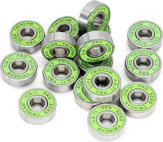 ILQ-11 608 RS guoliai 8 x 22 x 7 Green Longboard Speed Inline Skate ratų guoliai Skate Roller Smooth Skate Roller guoliai (8 vnt. ILQ-11 Black)