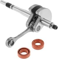 Im Freien 4140 030 0400 Kurbelwelle mit 2 Stück Dichtung passend for FS38 FS40 FS45 FS46 FS55 String Rasenmäher Outdoor Garten Langlebiges Teil