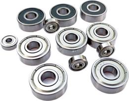 Inčinis guolis 1601RS 1601ZZ 4.762 x 17.463 x 6.35 mm, 1602RS 1602ZZ 6.35 x 17.463 x 6.35 mm, 1616RS 1616ZZ 12.7 x 28.575 x 9.525, 1 00 vnt(10601RS)