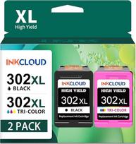 INKCLOUD 302XL spausdintuvo kasetės, skirtos HP 302 spausdintuvo kasetėms, pakeičiančios juodos ir spalvotos spalvos kasetes, skirtas HP Envy 4525 4520 4522 DeskJet 3630 3636 3638 3639 OfficeJet 3830 3831 3833 5220