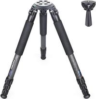 INNOREL LT324C Anglies pluošto trikojis 146 cm / 57,5 colio Profesionalus sunkiųjų fotoaparatų trikojis Maksimalus vamzdis 32 mm Maksimali apkrova 30 kg su 75 mm dubenėlio adapteriu Trikojo krepšys Stabilus paukščių stebėjimo trikojis (LT324C + BL75N)