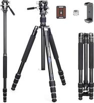 INNOREL RT45A+H10 Profesionalus fotoaparato trikojis 6061 aliuminio lydinio kompaktiškas nešiojamas DSLR fotoaparato vaizdo kameros fotoaparato stovas su "Mini Liquid" vaizdo įrašo ausinių telefono spaustuku