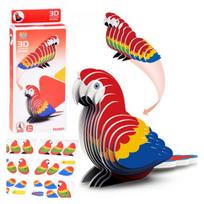 3D dėlionės kartoninis modelis, spalvingas ARA PAPŪGA „pasidaryk pats“, 24 dalys ZA5719