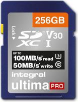 Integruota 256GB SD kortelė Aukščiausios spartos SDXC atmintis iki 100MB/s V30 UHS-I U3