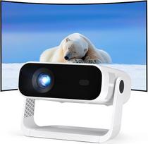 Integruota išmaniojo mini projektoriaus programėlė, "Android 14", palaiko 1080P ir 4K dekodavimą, automatinis geometrijos koregavimas, "WiFi 6" ir BT5.2, 4K namų kino projektorius mobiliajam telefonui/HDMI/PC