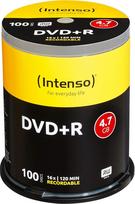 Intenso DVD+R 16x Speed 4,7GB (100 vijų DVD + tušti diskai)