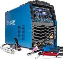 IPOTOOLS Kombinuotas suvirinimo aparatas MIG-185CMT 7-in-1 TIG MIG MAG suvirinimo aparatas su plazminiu pjaustytuvu 45 A Sinerginis inverterinis suvirinimo aparatas su 185 A su fluxu, MMA, 230 V