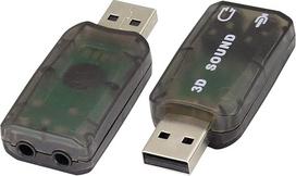 Išorinė 5.1 USB stereofoninio garso plokštė, 3D erdvinio garso adapteris su 3,5 mm mikrofono įvesties ir garso išvesties prievadais, "Plug and Play", USB maitinimas, suderinama su "Windows", "Mac", PC, be tvarkyklių