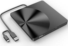Išorinis CD diskas, USB 3.0 nešiojamasis CD/DVD+/-RW diskas, plonas DVD/CD-ROM perrašymo įrenginys, skirtas nešiojamiesiems kompiuteriams, staliniams kompiuteriams, kompiuteriams, "Windows" ir "Linux" operacinėms sistemoms, "Apple Mac Mac MacBook Pro