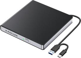 Išorinis CD DVD kaupiklis, USB 3.0 USB C Išorinis CD kaupiklis, skirtas nešiojamiesiems kompiuteriams Macbook iMac, DVD +/-RW Brenner optinis įrenginys Išorinis DVD kaupiklis, skirtas Windows 11/10/8/7/XP/Linux/Vista/MacOS