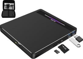 Išorinis USB 3.0 CD DVD įrenginys, skirtas nešiojamiesiems kompiuteriams (Windows, macOS, Linux)