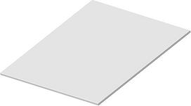 Išplėsta PVC plokštė, 200 x 300/400 x 600 mm, 7 bis 18 mm storio, šviesi, idealiai tinka meno projektams ir parodoms. (200 x 300 x 15 mm)