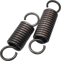 Įtempimo spyruoklės, dvigubo kablio įtempimo spyruoklės, spyruoklinis plienas, vielos skersmuo 3,5 mm, išorinis skersmuo 37 mm, ilgis 220 mm - 500 mm, 2 vienetai (3,5 x 37 x 500 mm)